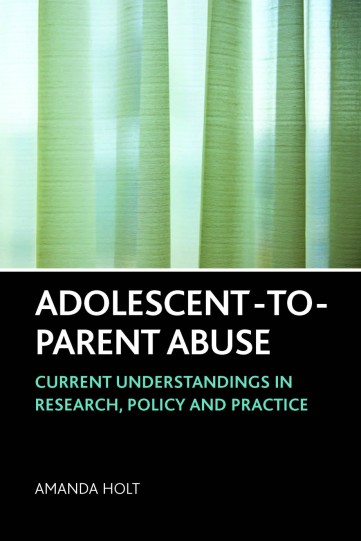 book front cover adolescent to parent abuse