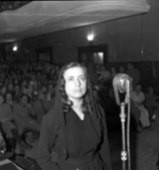 Taken from International PEN. Musine Kokalari at the 1946 Trial.